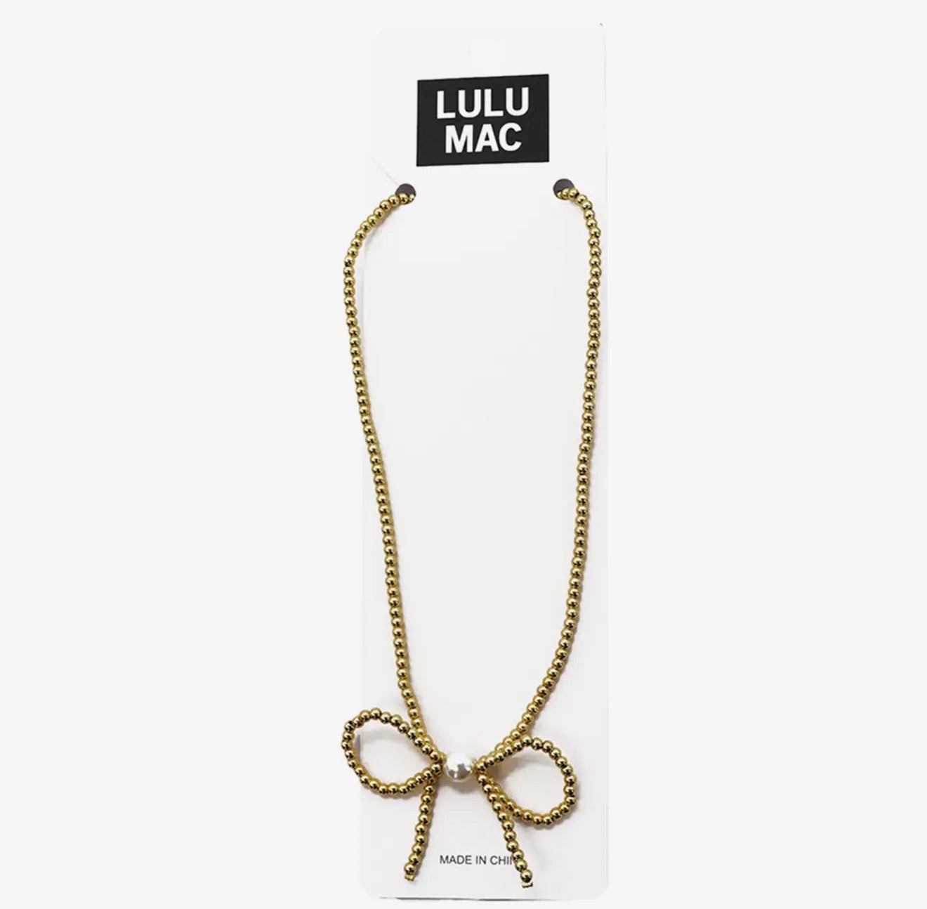 LuLu Mac Bow Necklace
