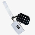 Black/White Dots LuLu Mac Double Pouch Wristlets