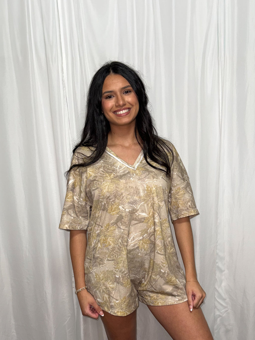 Camo and Cozy Romper